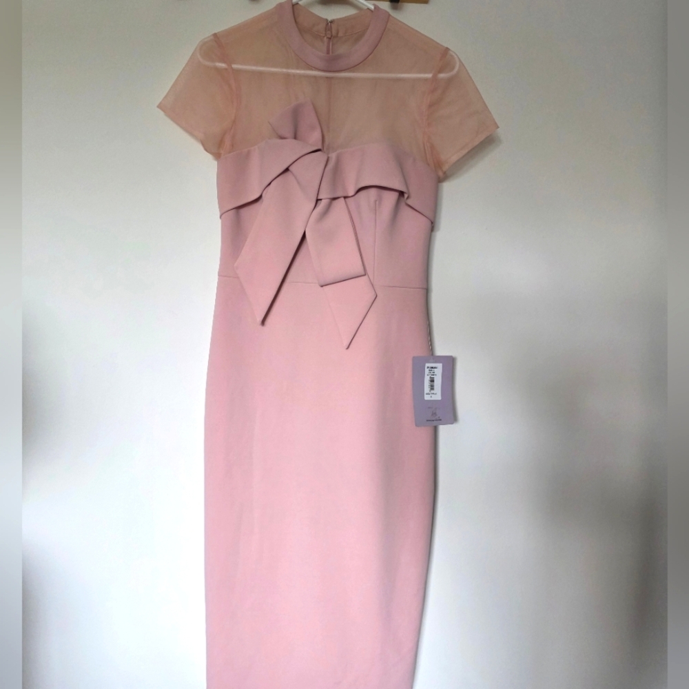 JS Collections Women's Roselle‎ Bow-Trim Dress Sz. 6 - Picture 4 of 12